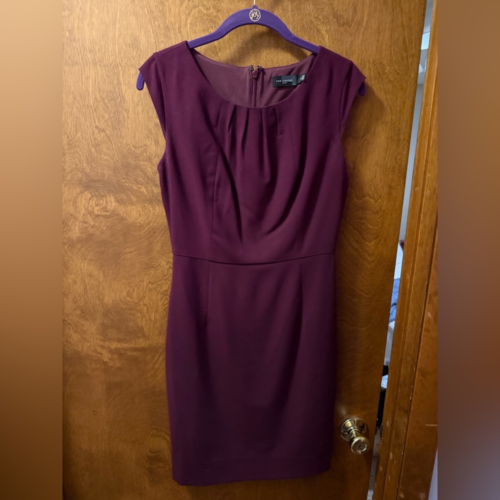 The Limited Deep Purple Midi Dress